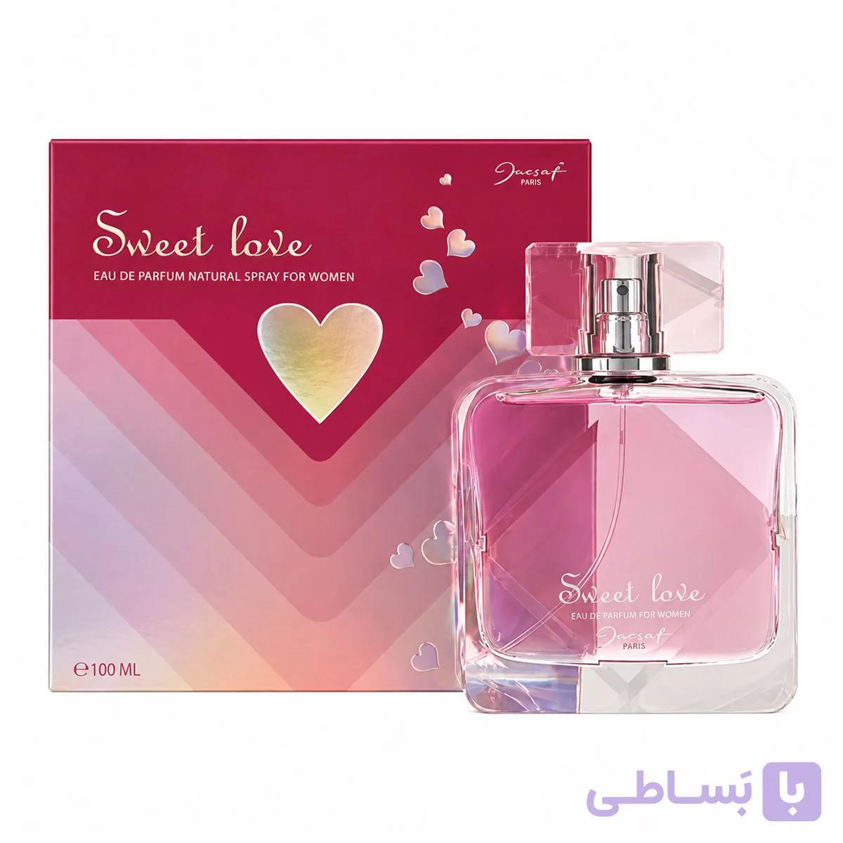 ادکلن زنانه ژک ساف مدل Sweet Love حجم ۱۰۰ میلیلیتر