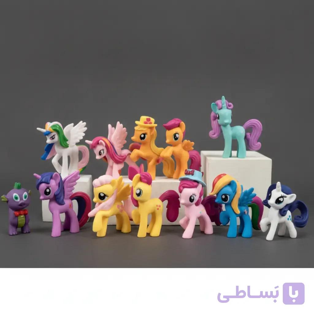 ست ۱۲ عددی فیگور پونی کوچولو (My Little Pony) مجموعه کامل Mane 12 مای لیتل پونی — تصویر 1