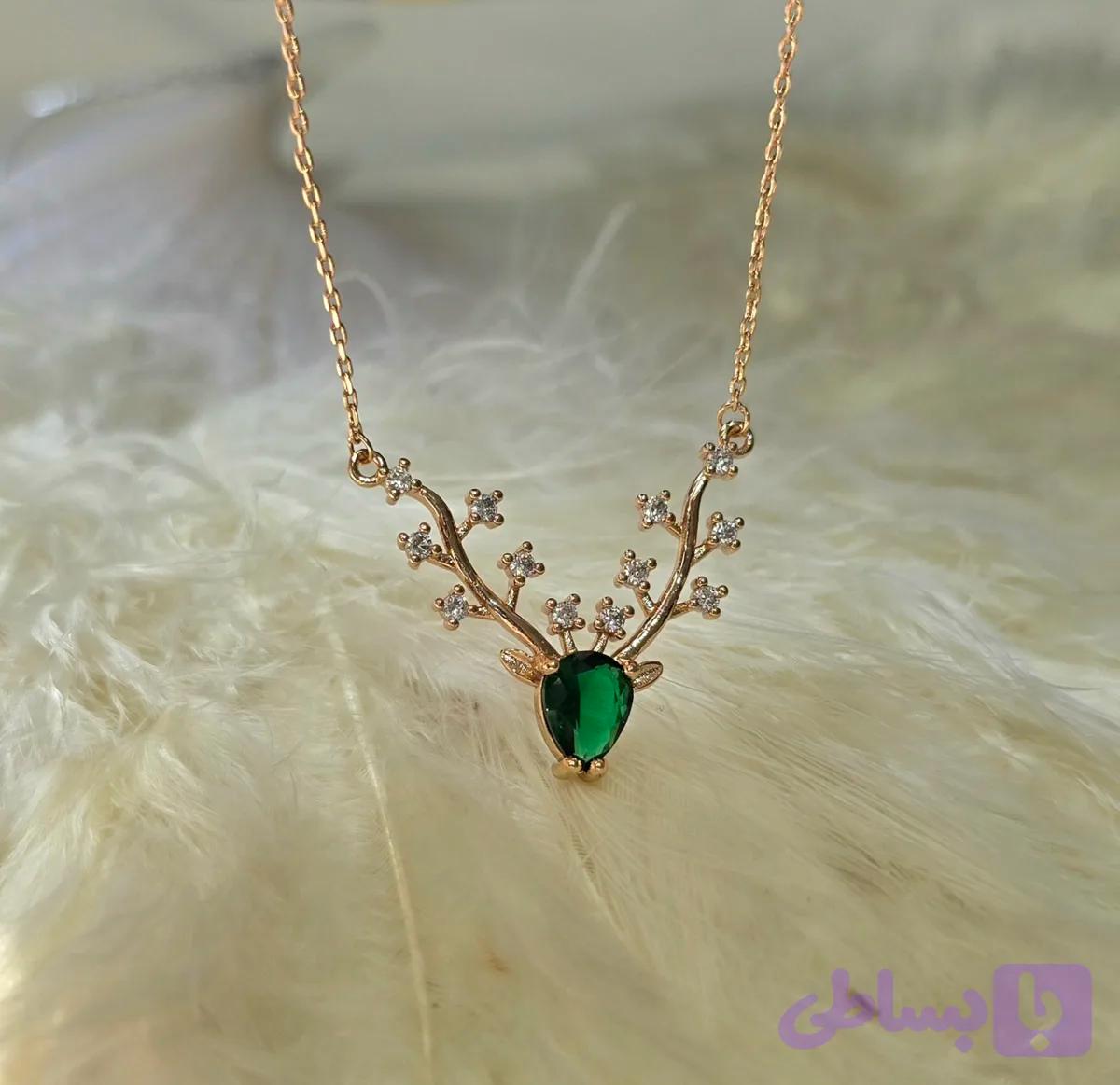 گردنبند شاخ گوزن کد 1213 — تصویر 1
