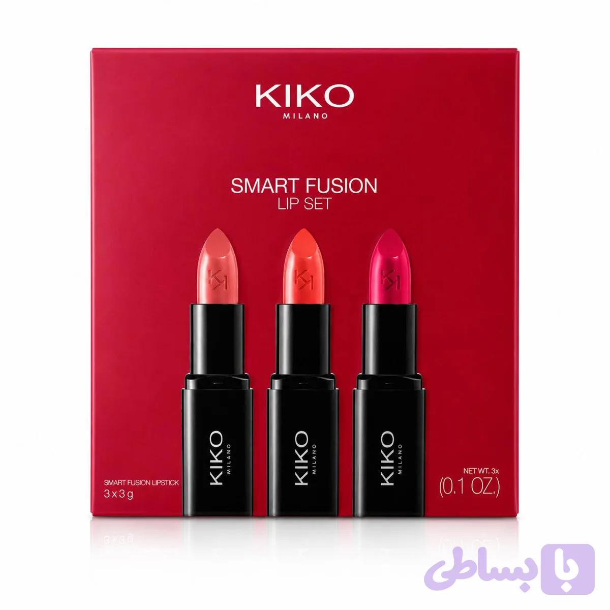 ست 3 تایی رژلب کیکو Smart Fusion Lip Set 01