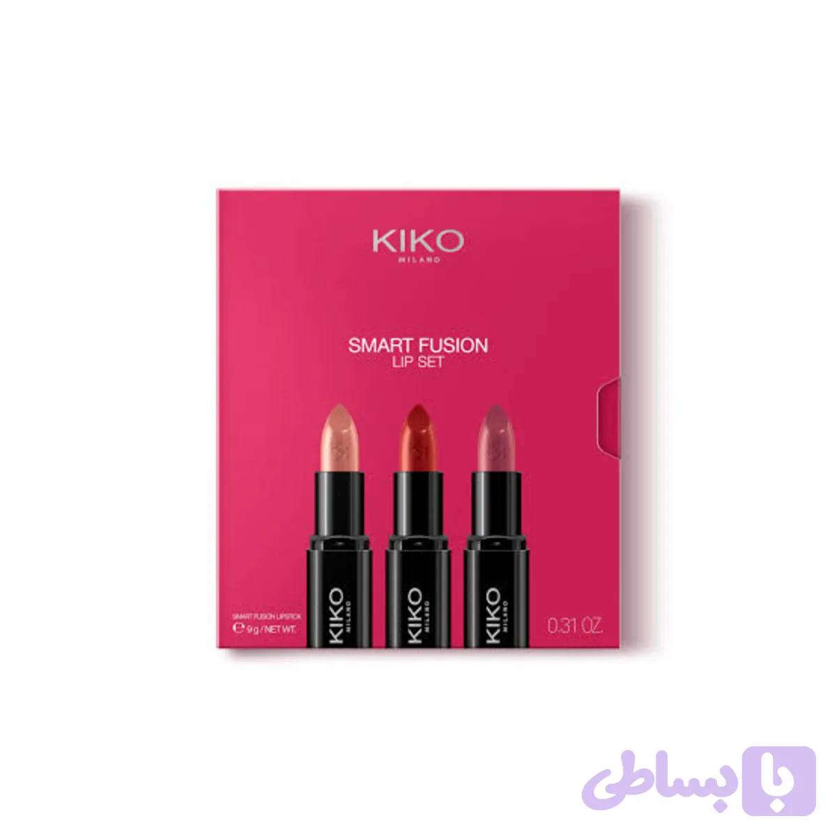 ست 3 تایی رژلب کیکو Smart Fusion Lip Set 02