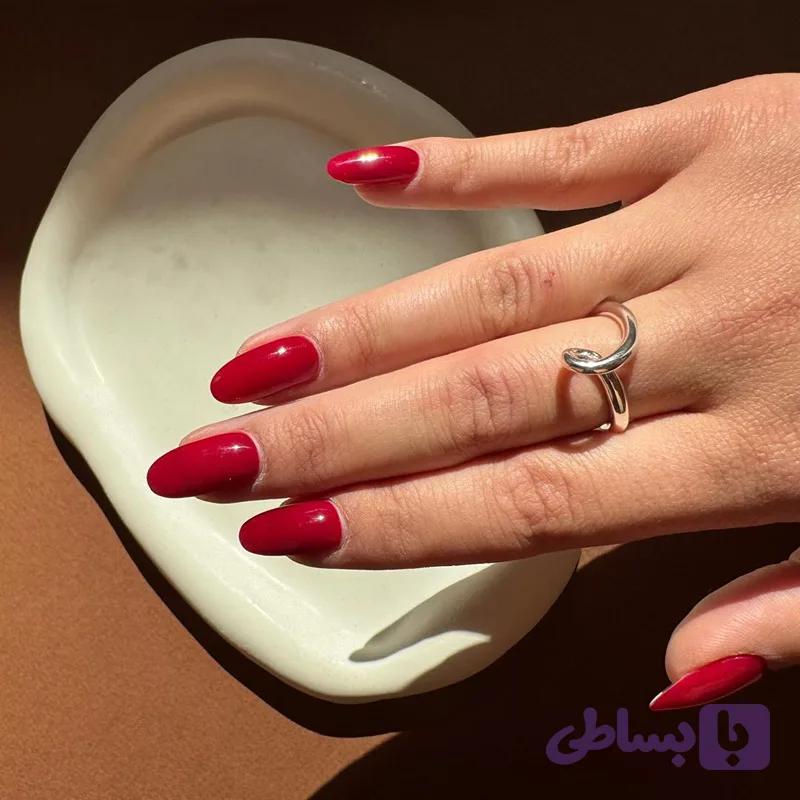 انگشتر گره نقره ای