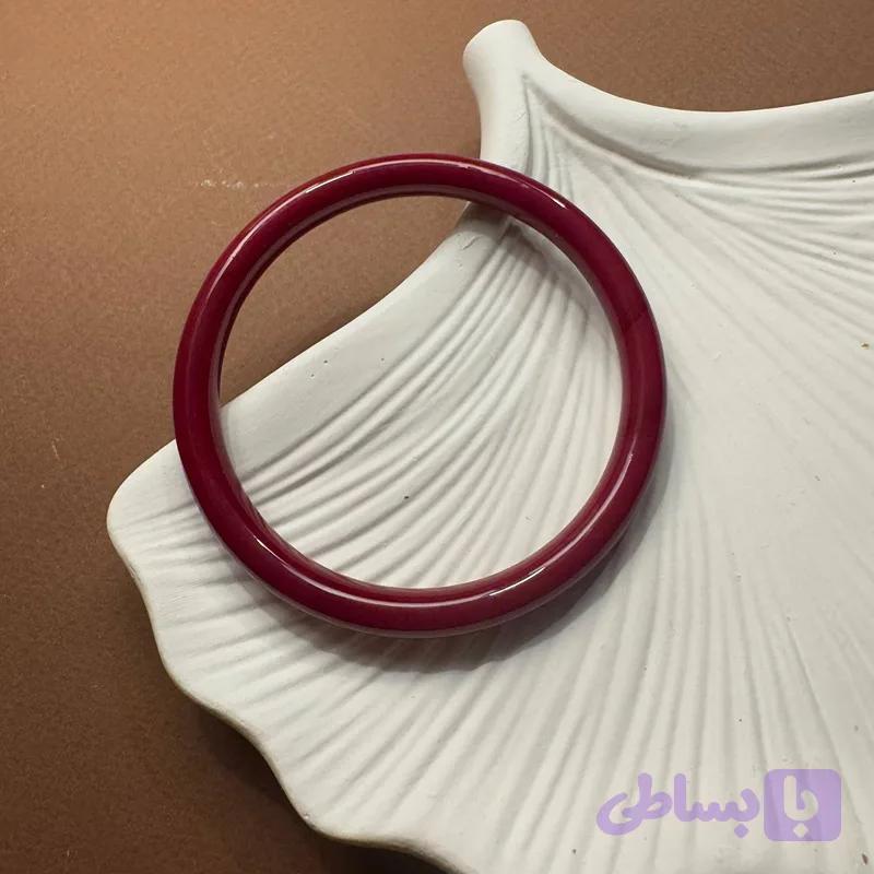 دستبند یشم زرشکی