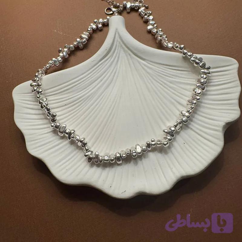 گردنبند طرح سنگ استیل