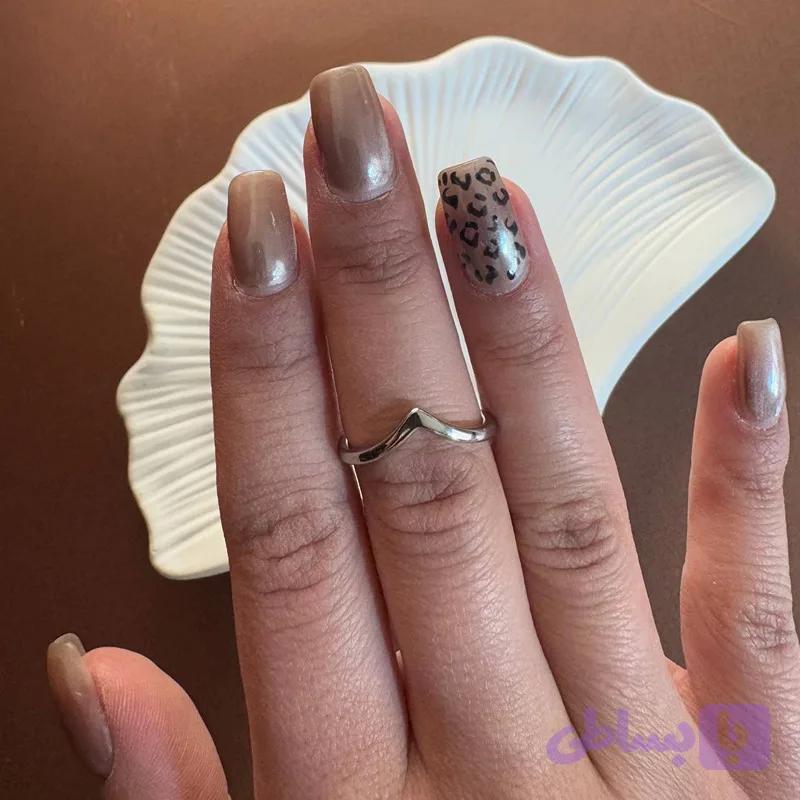 انگشتر کارین نقره ای