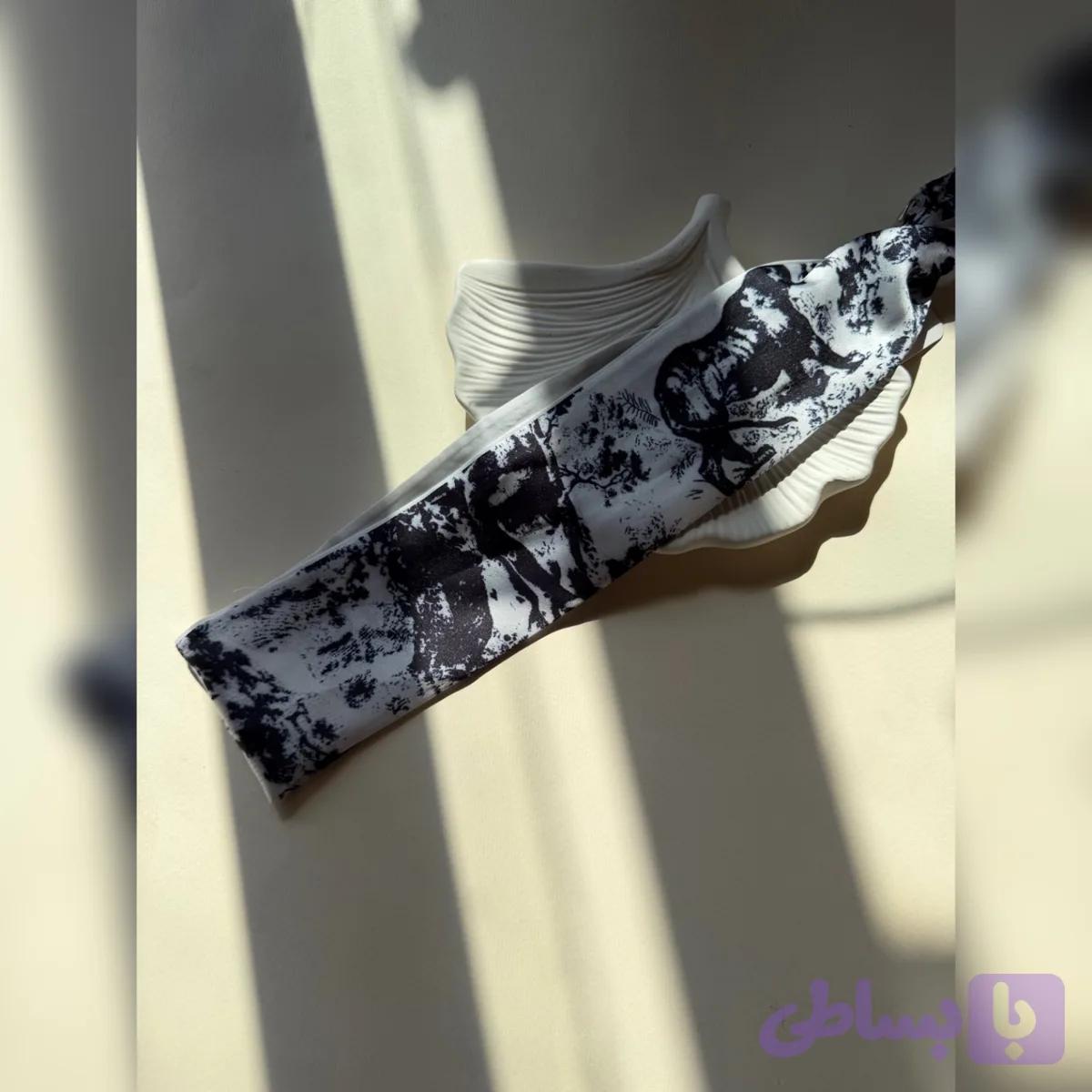 بند عینک ساتن طرح آب رنگ