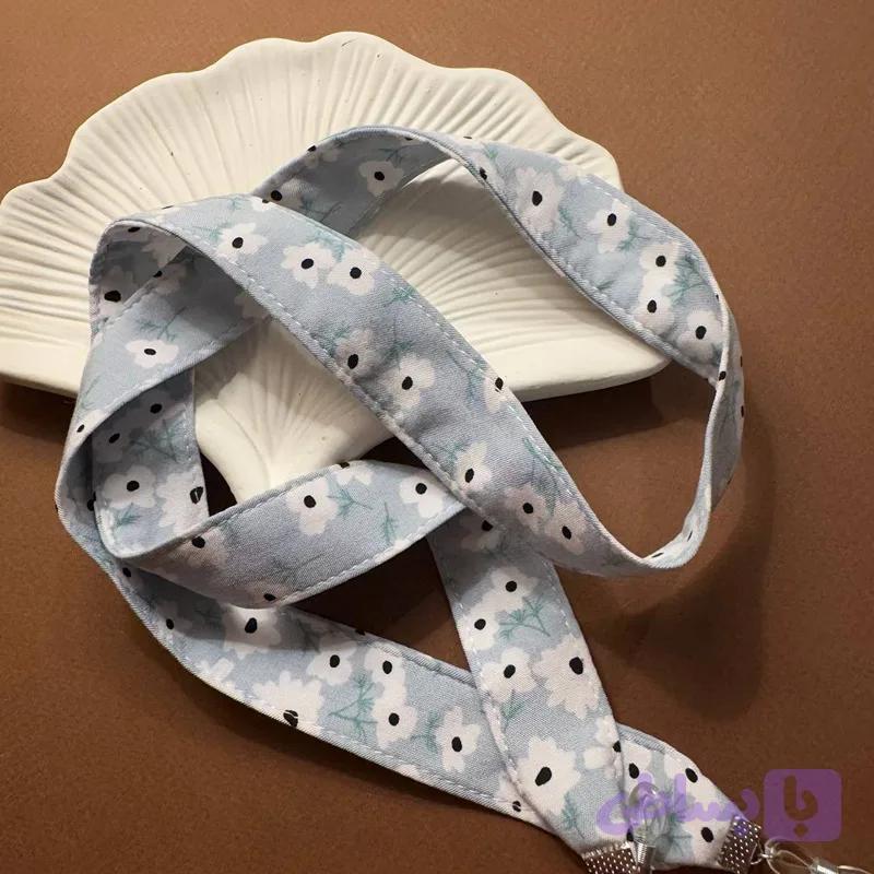 بند عینک پارچه ای طرح گل