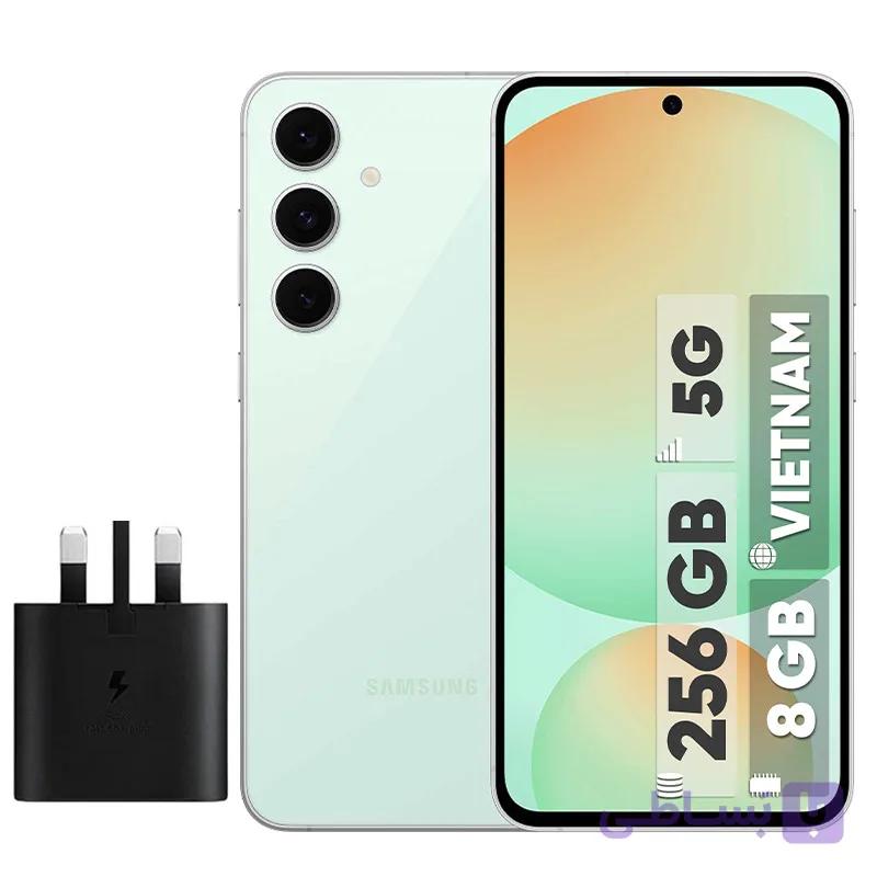گوشی موبایل سامسونگ مدل Galaxy S24 FE ظرفیت 256 گیگابایت رم 8 گیگابایت – همراه شارژر 25 وات سامسونگ