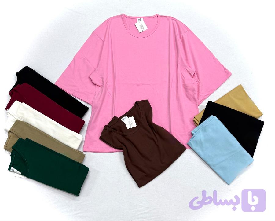 تیشرت ساده باکسی — تصویر 1