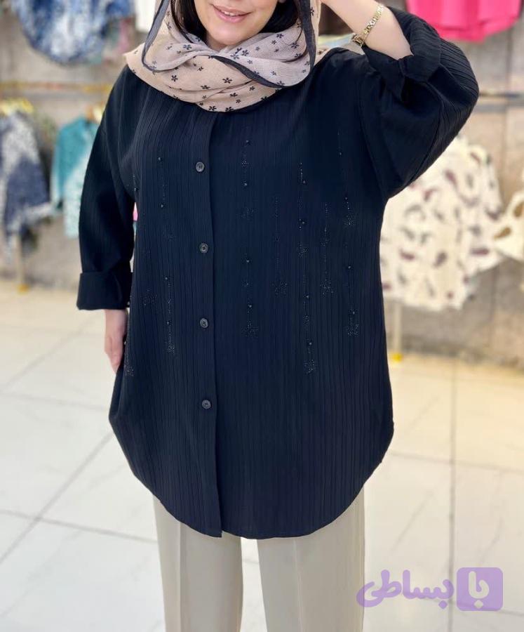 مانتو محرمی مرواریدی — تصویر 1