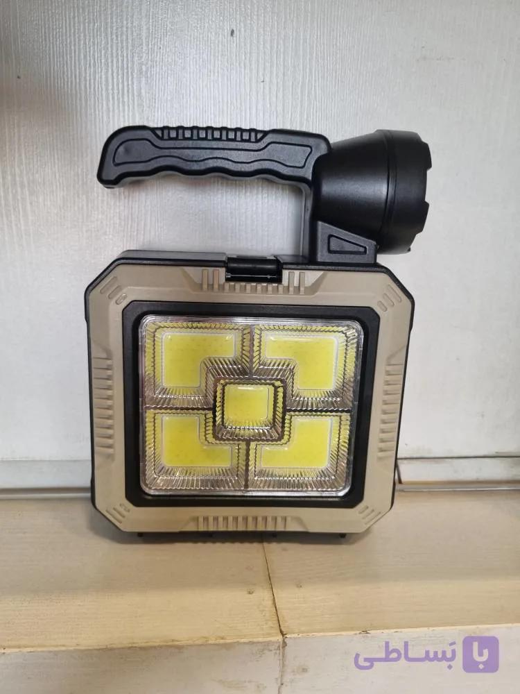 چراغ قوه و پروژکتور خورشیدی SOLAR | چندکاره و قابل حمل — تصویر 1