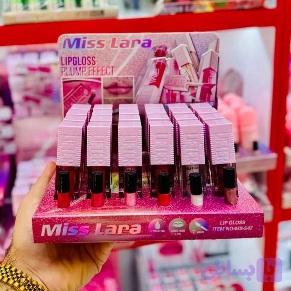 برق لب شاین دار و حجم دهنده لب میس لارا ا HIGH-GLITTER LIP GLOSS BRILLO LABIAL MISS LARA — تصویر 1