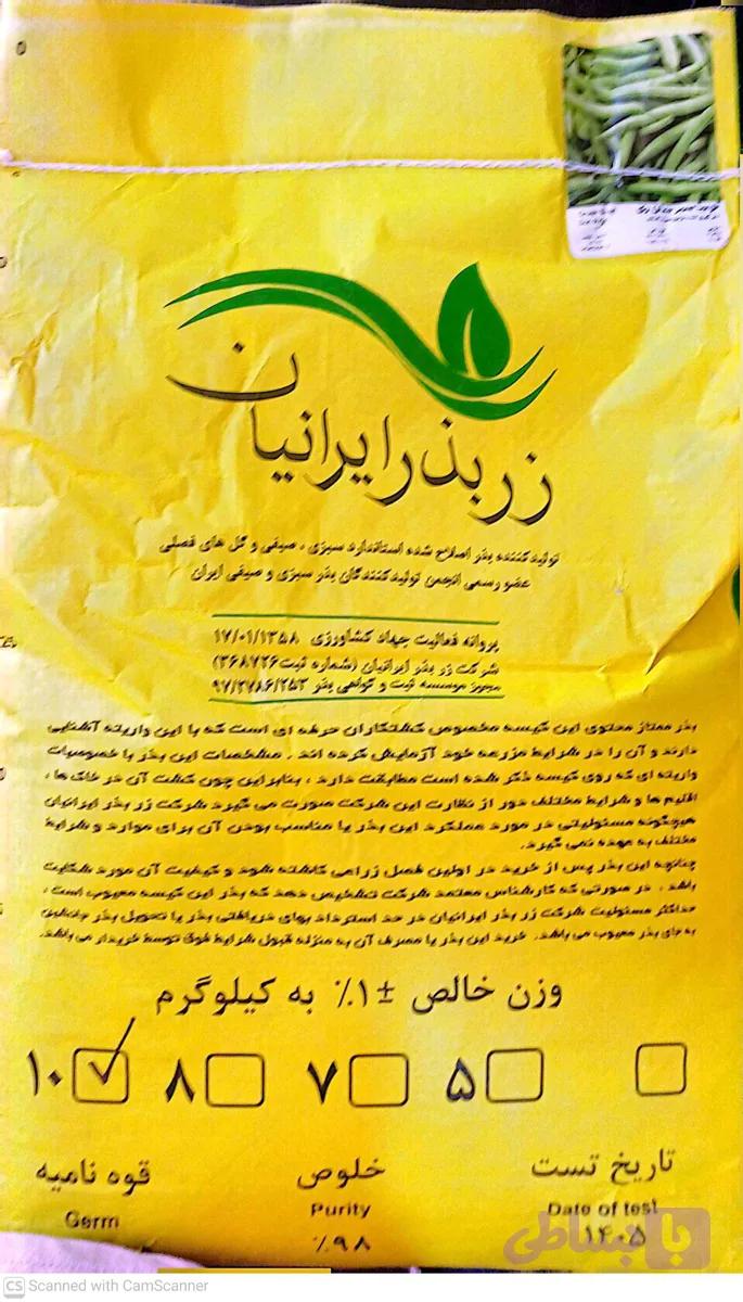 بذر لوبیاسبز سان ری (بذر گیری از پروسید هلند)