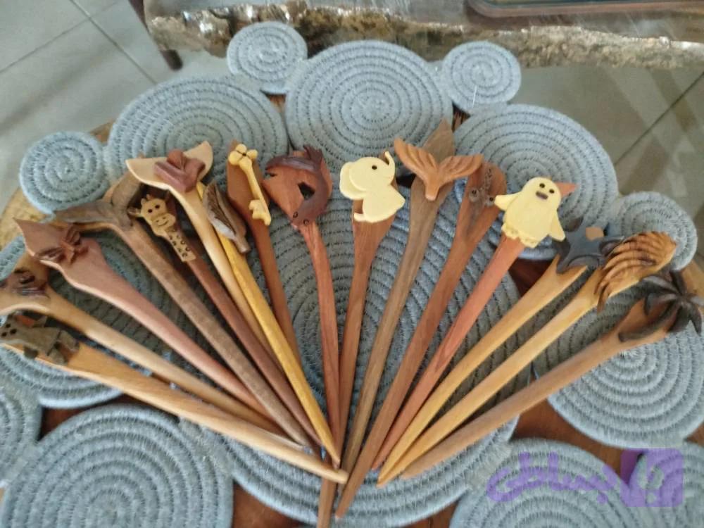 کانزاشی استیکر دار چوبی — تصویر 1