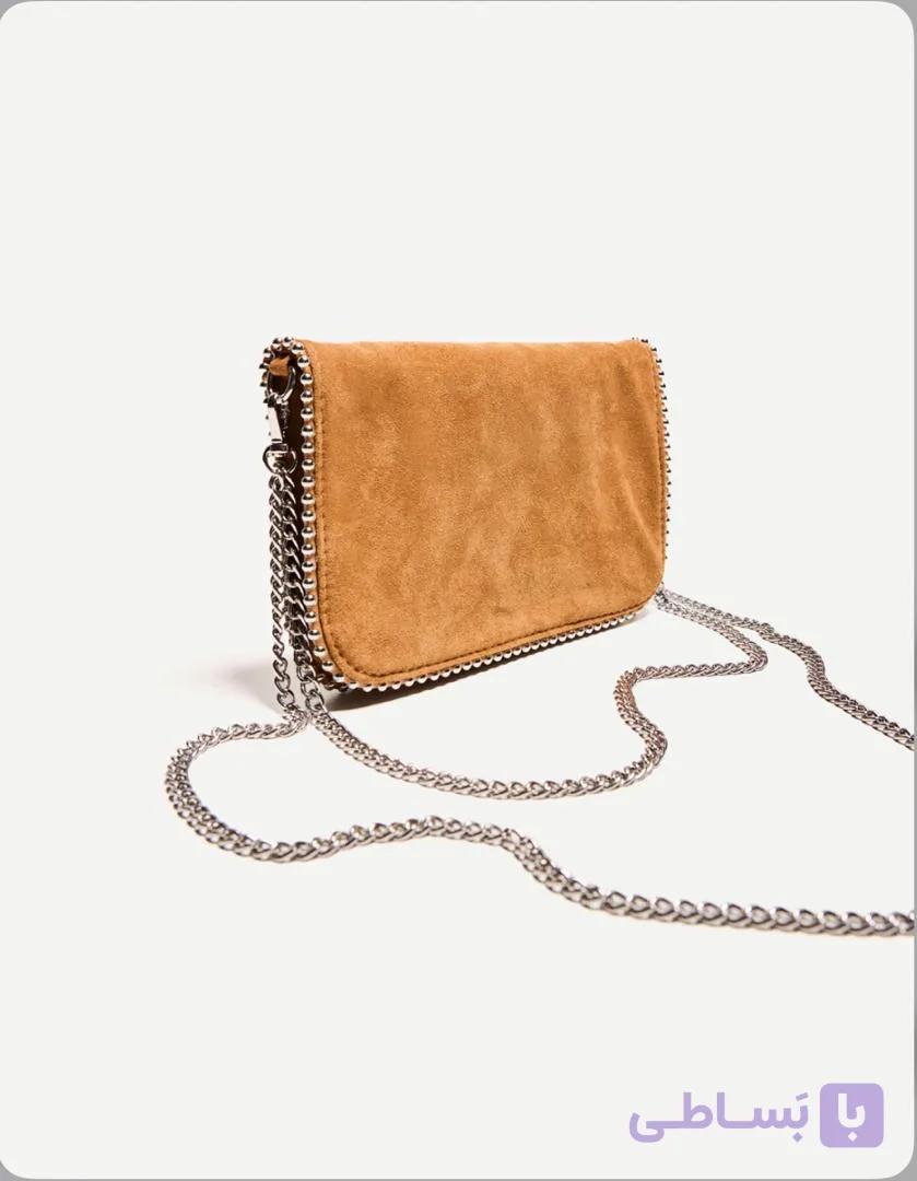 کیف دوشی بند زنجیری زنانه اورجینال- برشکا bershka
