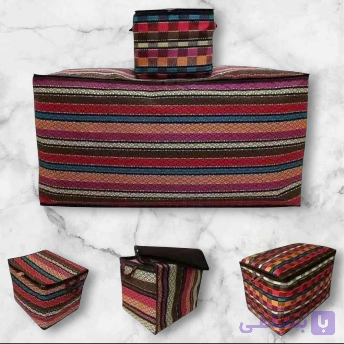 کاور جاجیمی لباس و پتو سایز 5 با ابعاد (۴۸/۴۸/۹۰)