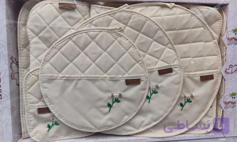 سرویس دم کنی کلاسیک ۱۳ پارچه گلدوزی شده — تصویر 1