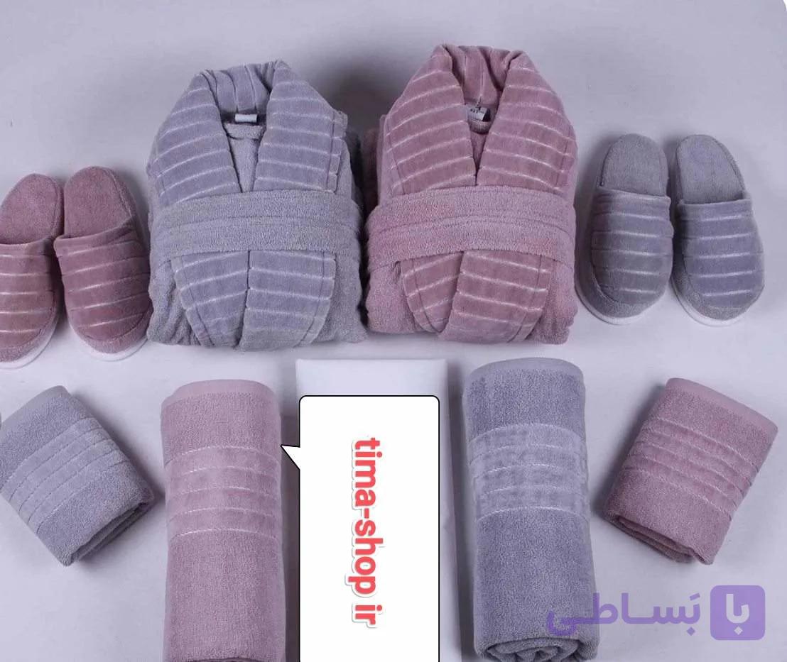 سرویس حوله عروس و داماد ۱۱ تیکه مدل 1211