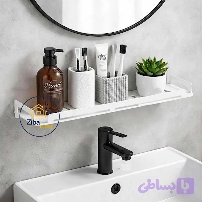 شلف فلزی حمام و سرویس بهداشتی مدل مینیمال و مدرن کد zb38
