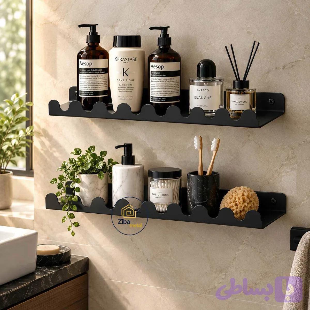 شلف حمام و سرویس بهداشتی فلزی مدل دالبوری کد zb44