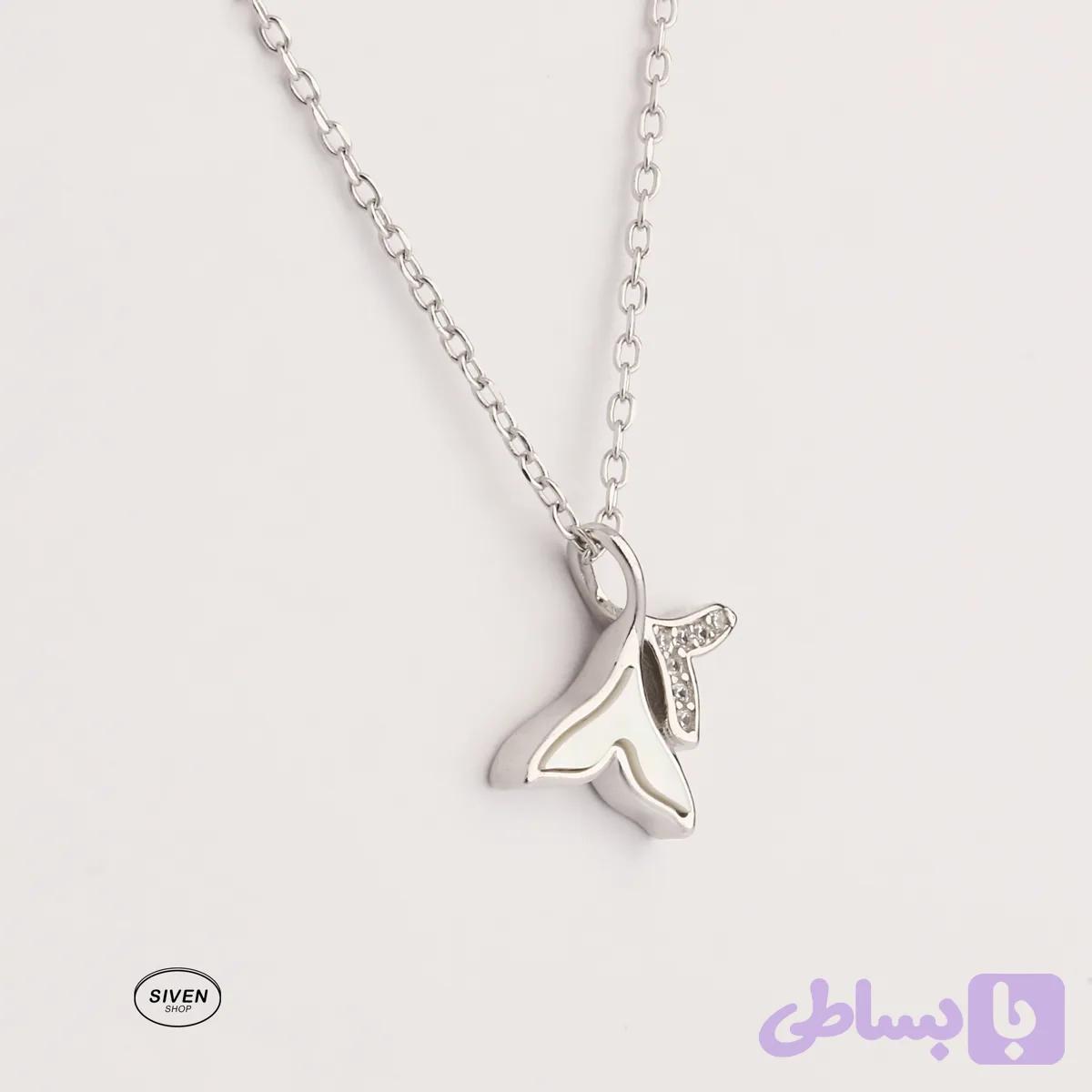 گردنبند نقره زنانه مدل دم وال کد F1110N00