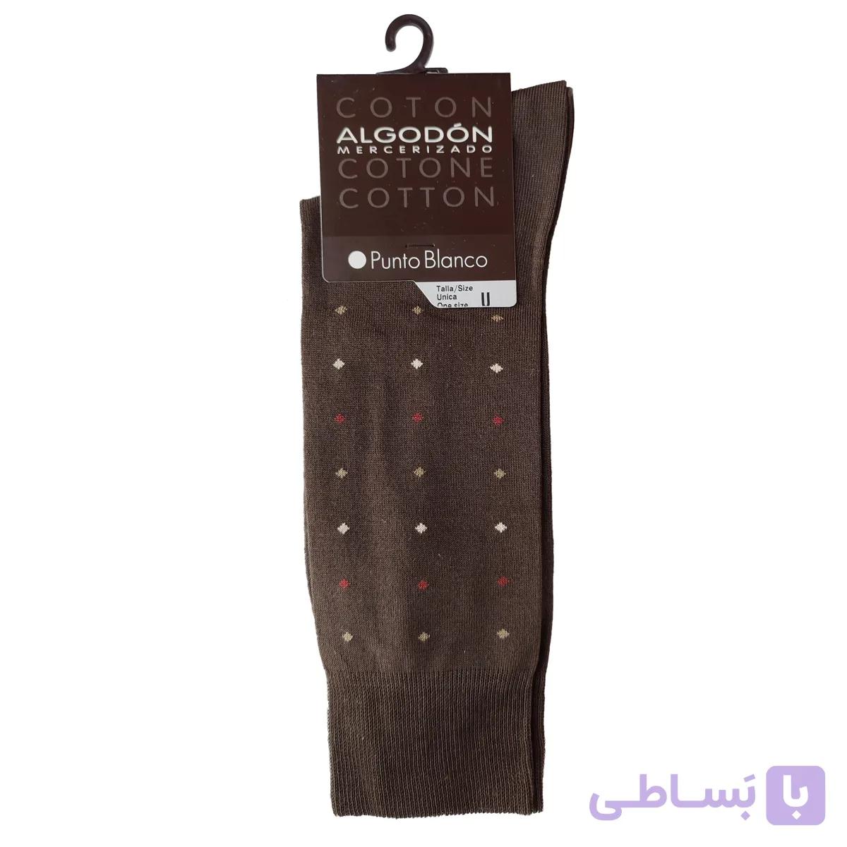 جوراب پونتو بلانکو مدل کتان مرسرایزد – 599-10-74724 — تصویر 1