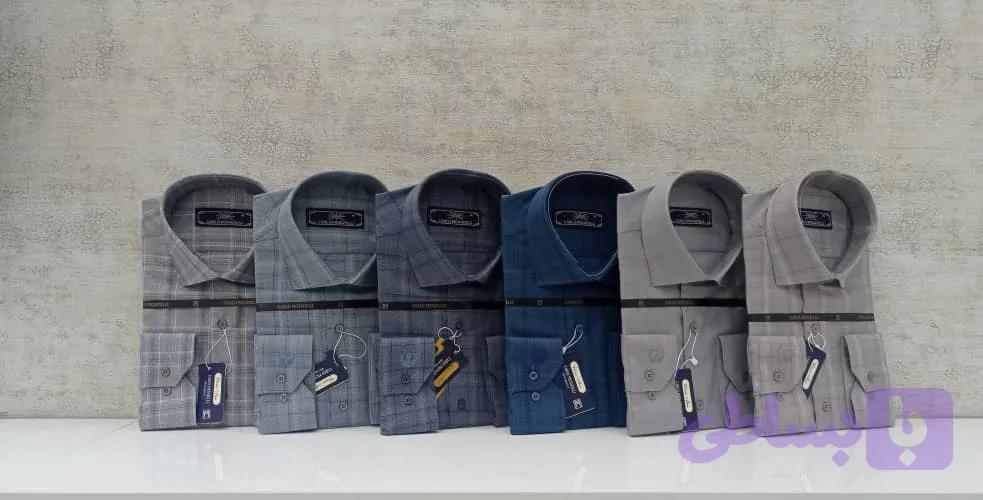 پیراهن مردانه کلاسیک دوخت صنعتی چهار خانه