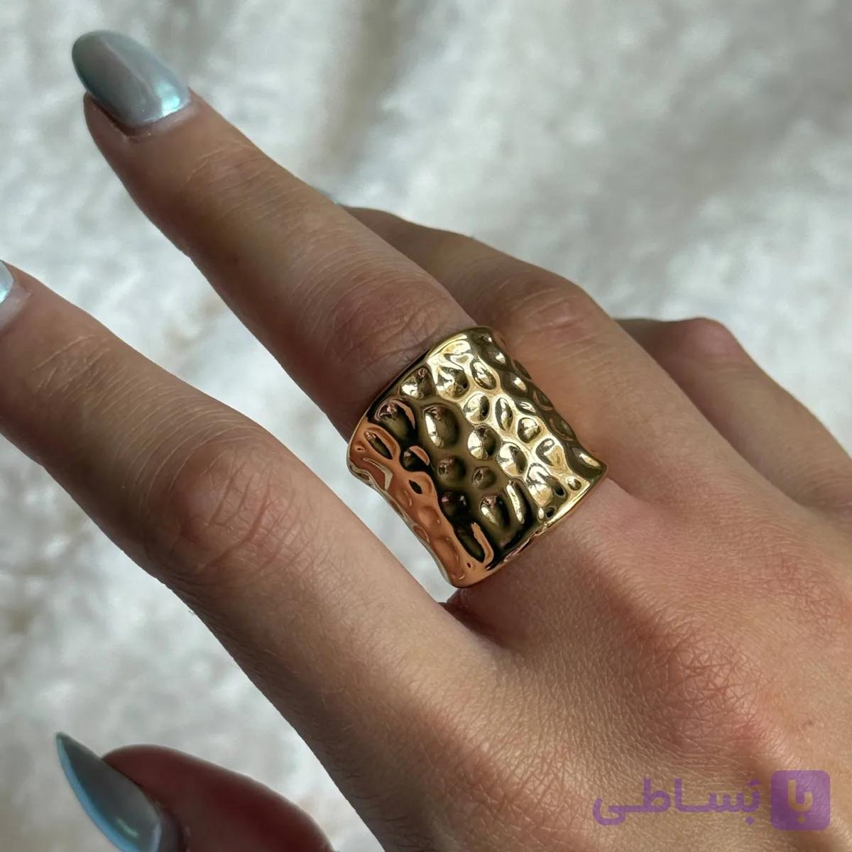 انگشتر پهن چکشی