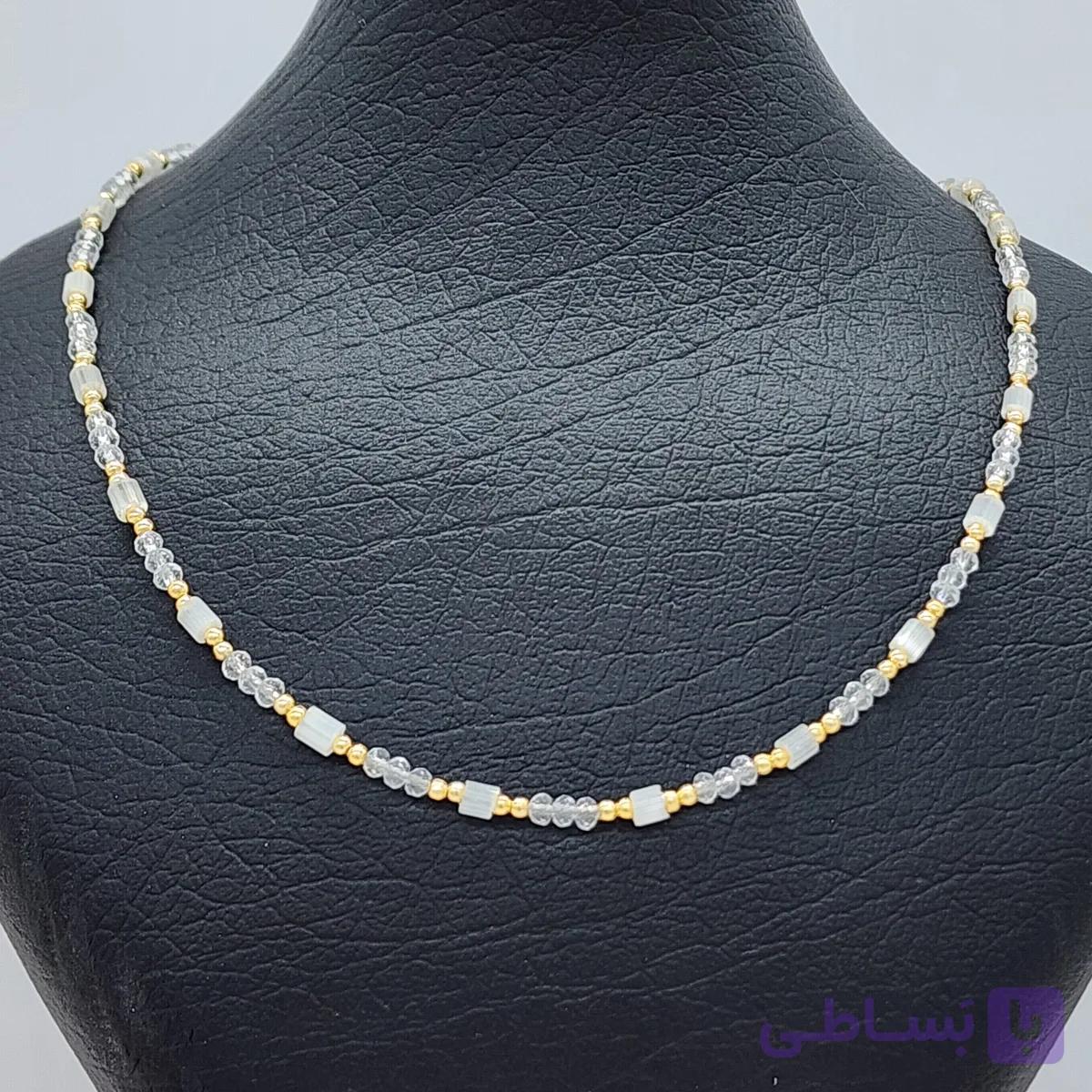 گردنبند کریستالی مینیمال تابستونی