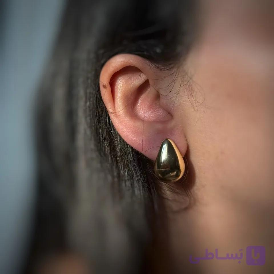 گوشواره طرح اشک طلایی زنانه