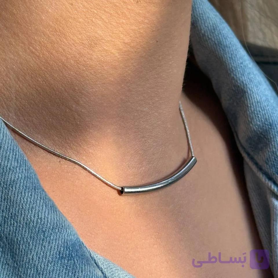 گردنبند مینیمال لوله ای