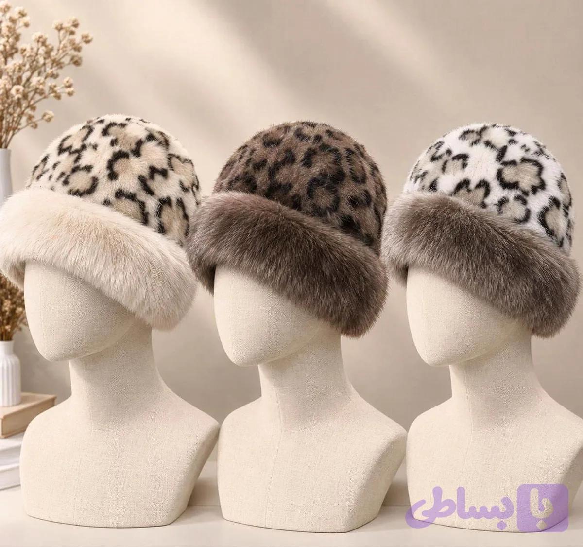 کلاه روسی وارداتی باگت پلنگی