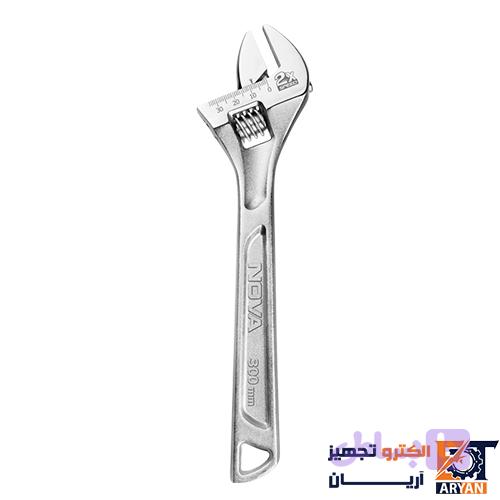 آچار فرانسه 12 اینچ سری NEXT مدل NTA-9623 برند نووا NOVA — تصویر 1