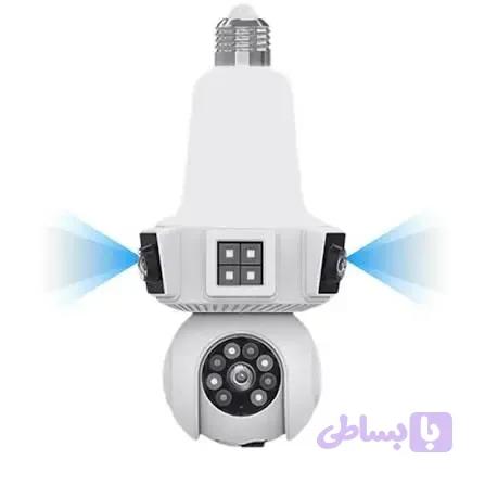 دوربین لامپی مدار بسته 3 لنز 360 درجه — تصویر 1
