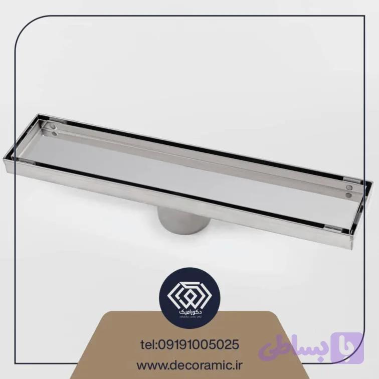 کفشور خطی سرامیک خور دوحالته استیل اکوپلاس 80