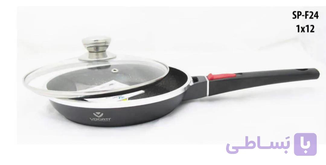 ماهیتابه وگاتی گرانیت تک دسته سر دار اندازه ۲۴