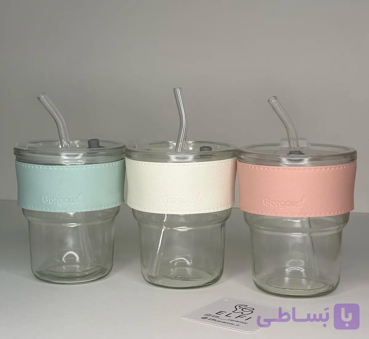 ماگ نی دار شیشه ای