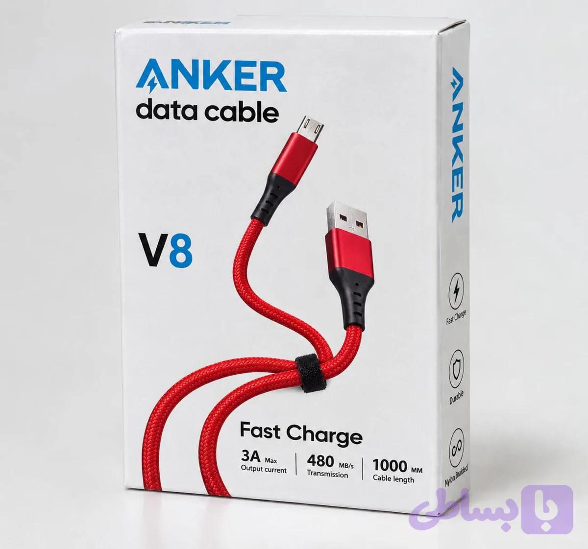 کابل شارژ اندروید MicroUSB میکرو انکر — تصویر 1