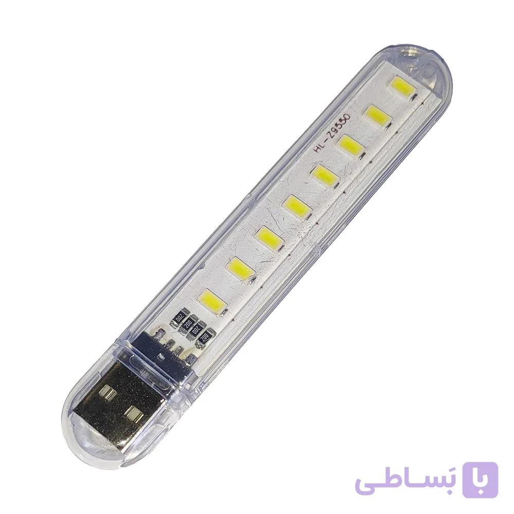 چراغ LED هشت تایی USB دارای قاب محافظ — تصویر 1