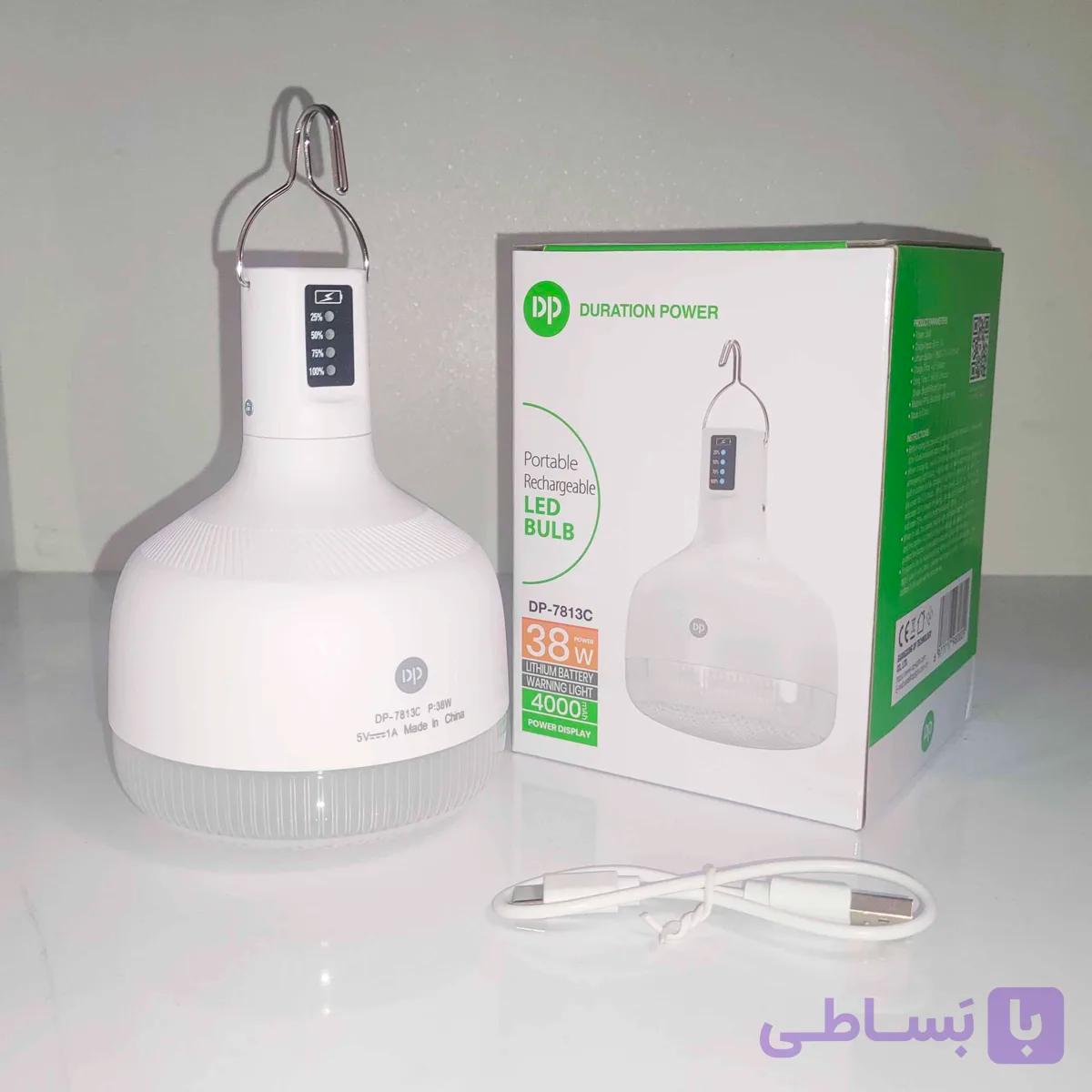 چراغ اضطراری شارژی دی پی مدل DP-7813C با قدرت 38 وات — تصویر 1