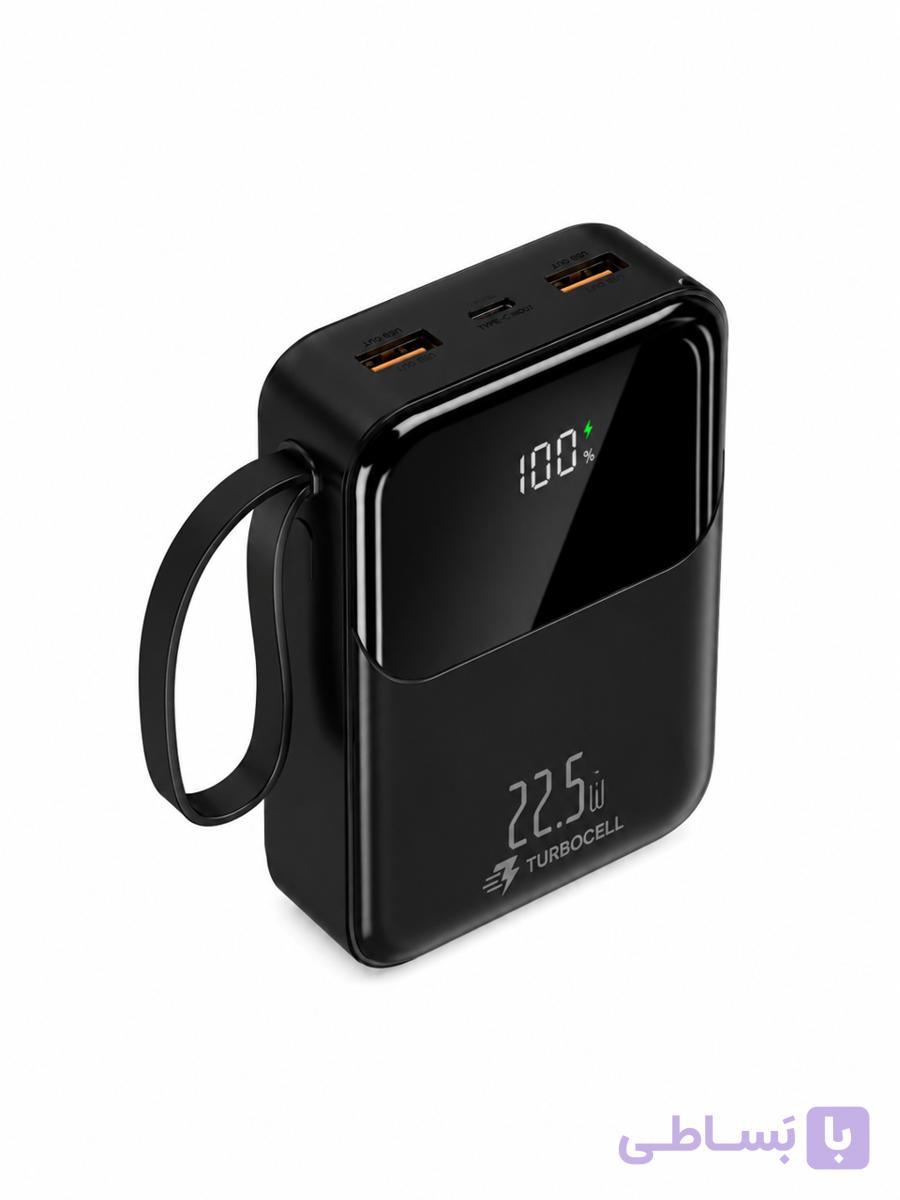 پاوربانک 20000 میلی‌آمپرساعت TurboCell D563 شارژ سریع 22.5 وات — تصویر 1
