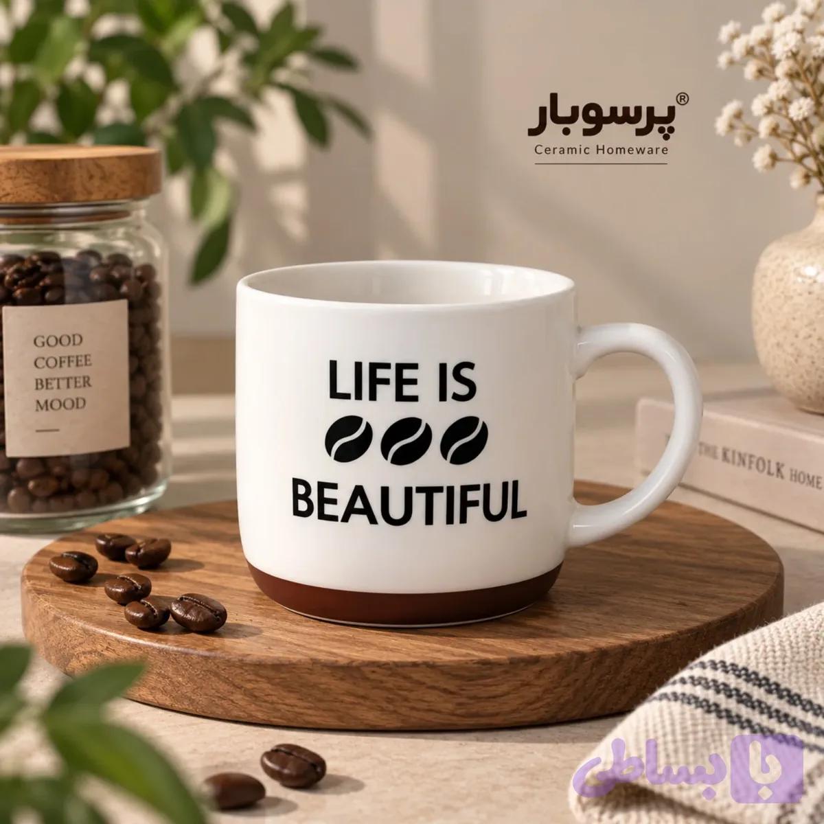 ماگ سرامیکی موکا — تصویر 1