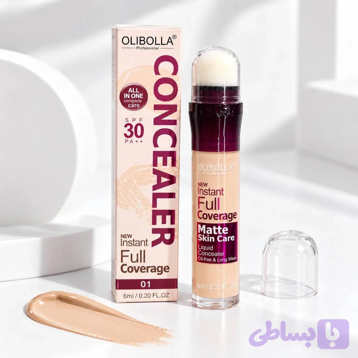 کانسیلر مایع فول کاور با SPF30 پددار الیبولا مدل Matte Skin Care — تصویر 1