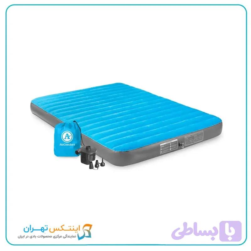 تشک بادی دو نفره آبی