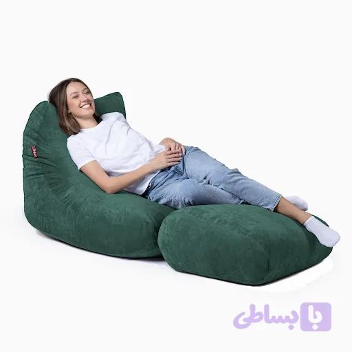 مبل شنی مخملی اینتکس