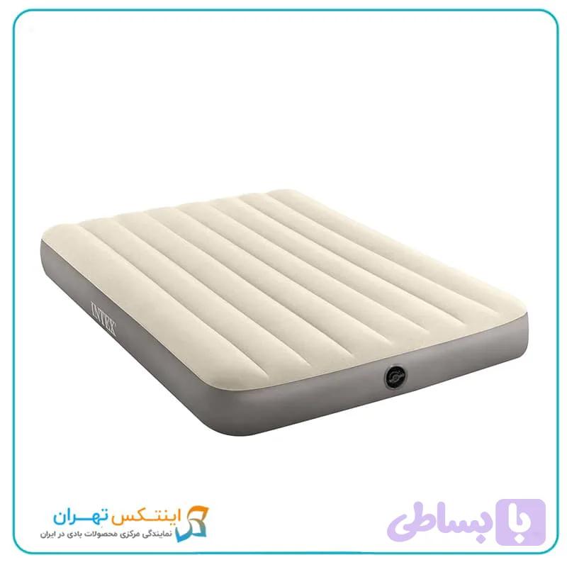 تشک بادی دو نفره الیاف دار اینتکس جدید 2026 کد intex 64102