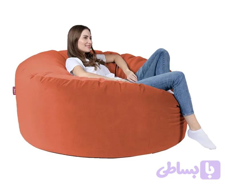 مبل شنی مخملی یک نفره
