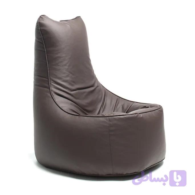 مبل شنی چرمی پشتدار