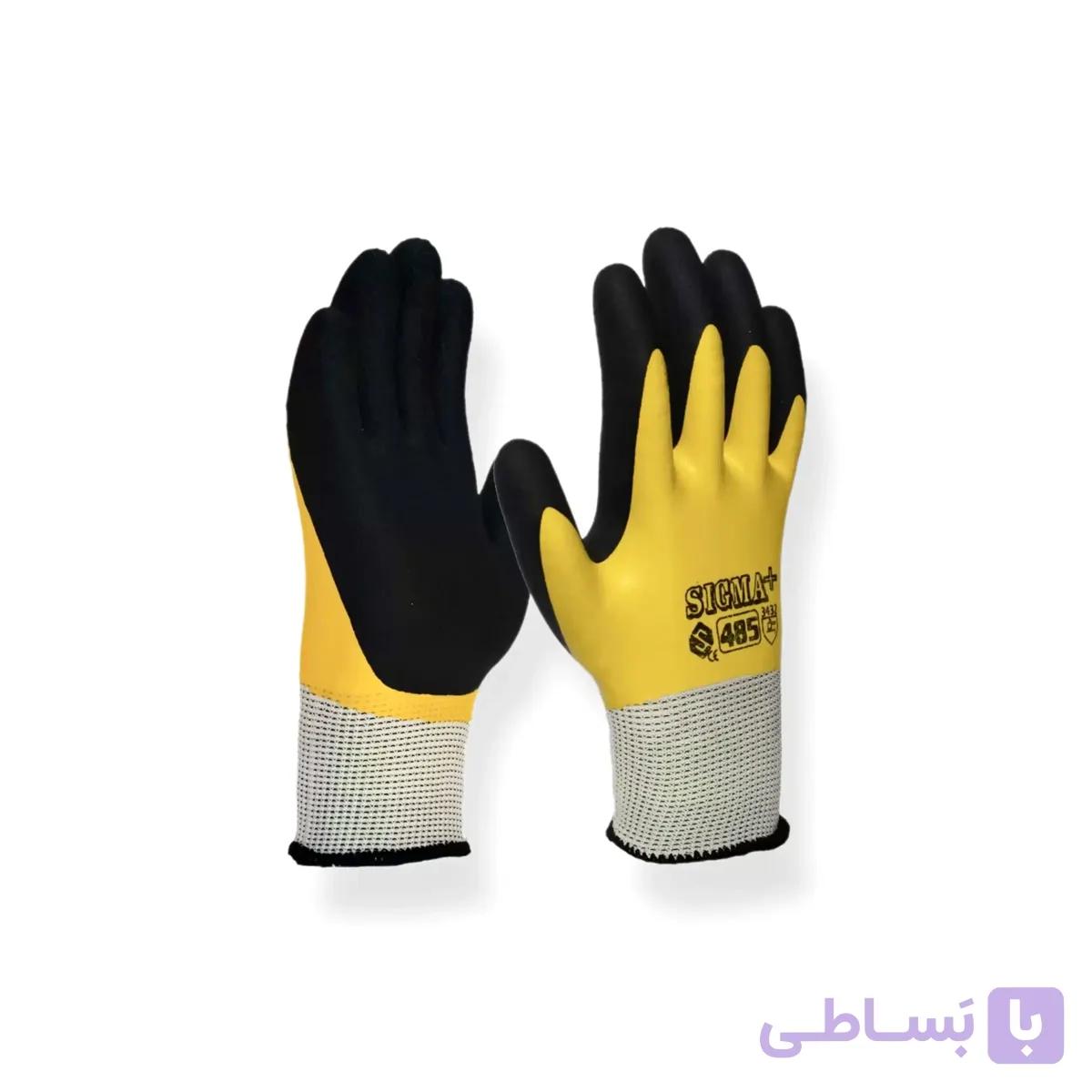 دستکش کار لاتکس فوم کد485 سیگما — تصویر 1