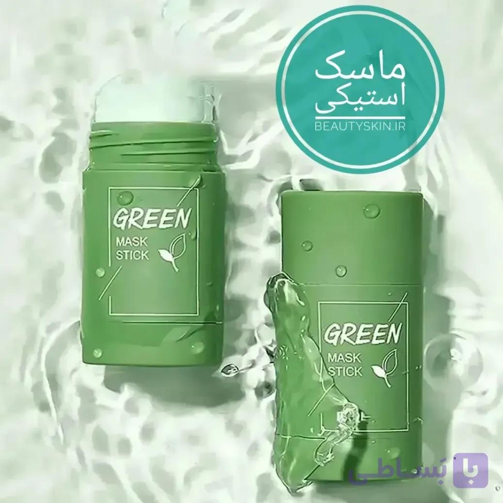 ماسک استیکی چای سبز لایه بردار